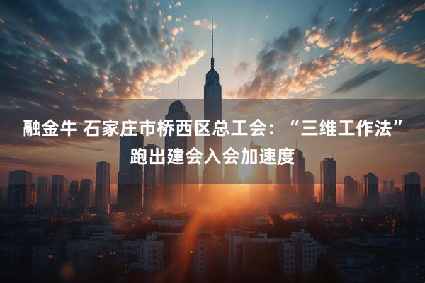 融金牛 石家庄市桥西区总工会：“三维工作法”跑出建会入会加速度